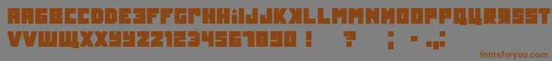 Tokarev Font – Brown Fonts on Gray Background