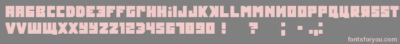 Tokarev Font – Pink Fonts on Gray Background