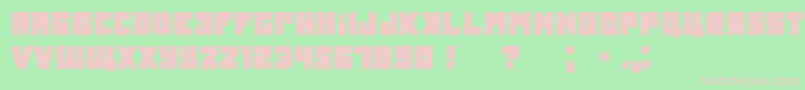 Tokarev Font – Pink Fonts on Green Background