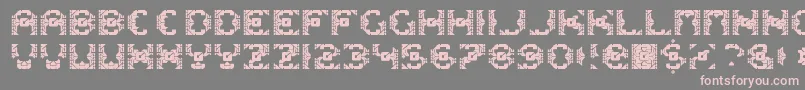 Dazzlesh Font – Pink Fonts on Gray Background