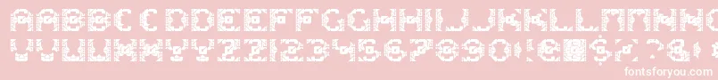 Dazzlesh Font – White Fonts on Pink Background