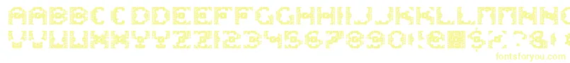 Dazzlesh-Schriftart – Gelbe Schriften