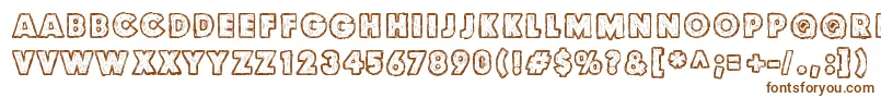 Culdesac2 Font – Brown Fonts on White Background