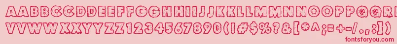 Culdesac2 Font – Red Fonts on Pink Background