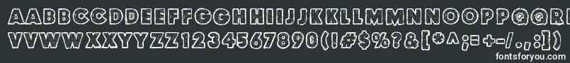 Шрифт Culdesac2 – белые шрифты