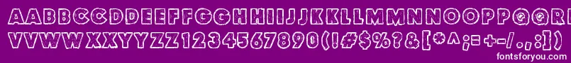 Culdesac2 Font – White Fonts on Purple Background