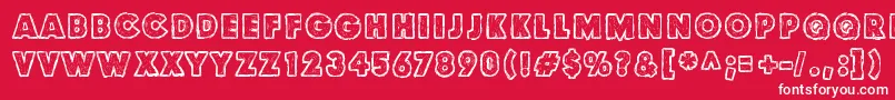 Culdesac2 Font – White Fonts on Red Background