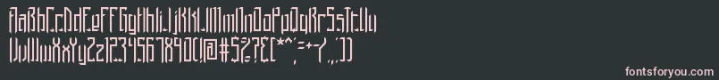 Brigadom Font – Pink Fonts on Black Background