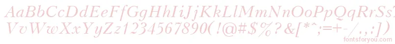 Fonte UkrainianpeterburgItalic – fontes cor-de-rosa