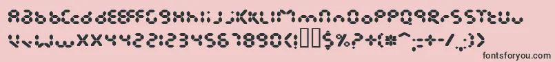 フォントEndless – ピンクの背景に黒い文字