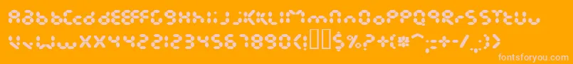 Шрифт Endless – розовые шрифты на оранжевом фоне