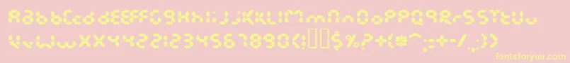 Endless Font – Yellow Fonts on Pink Background
