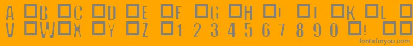 フォントOffNormal – オレンジの背景に灰色の文字