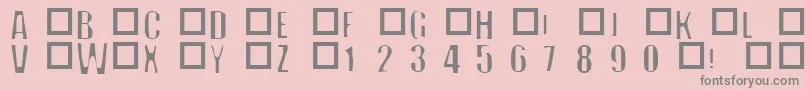 フォントOffNormal – ピンクの背景に灰色の文字