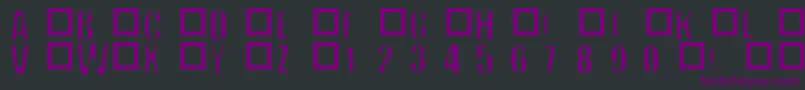 Czcionka OffNormal – fioletowe czcionki na czarnym tle