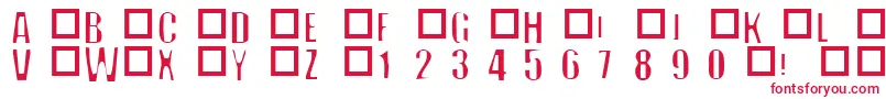 フォントOffNormal – 白い背景に赤い文字