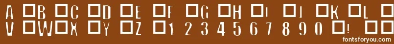 フォントOffNormal – 茶色の背景に白い文字