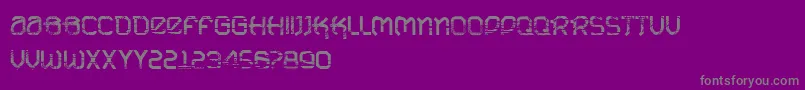 VtksUrbanTime Font – Gray Fonts on Purple Background