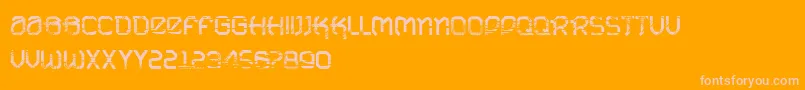 VtksUrbanTime Font – Pink Fonts on Orange Background