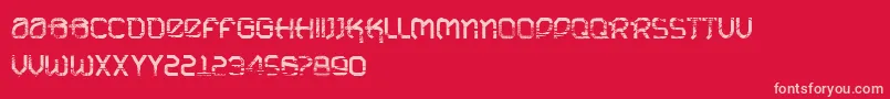 VtksUrbanTime Font – Pink Fonts on Red Background