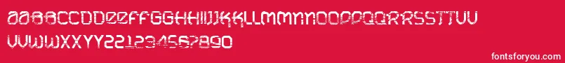 VtksUrbanTime Font – White Fonts on Red Background