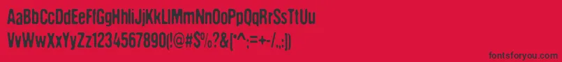 DccTheAlienAreComing Font – Black Fonts on Red Background