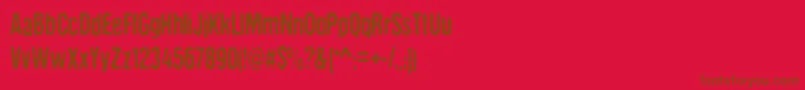 DccTheAlienAreComing Font – Brown Fonts on Red Background