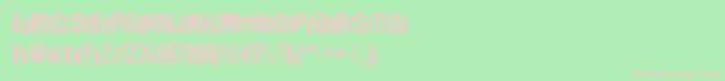 DccTheAlienAreComing Font – Pink Fonts on Green Background