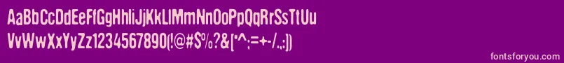 DccTheAlienAreComing Font – Pink Fonts on Purple Background