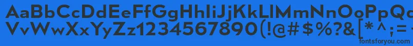 Шрифт MesmerizeSeSb – чёрные шрифты на синем фоне