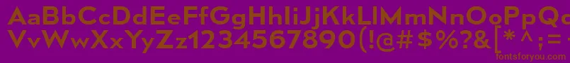 MesmerizeSeSb Font – Brown Fonts on Purple Background