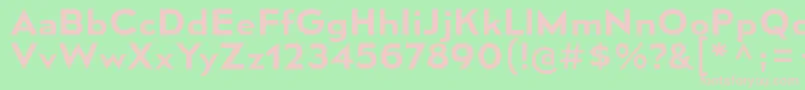 MesmerizeSeSb Font – Pink Fonts on Green Background