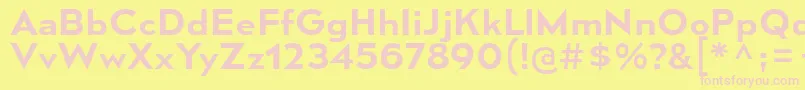 MesmerizeSeSb Font – Pink Fonts on Yellow Background