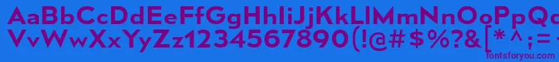 MesmerizeSeSb Font – Purple Fonts on Blue Background