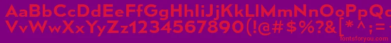 MesmerizeSeSb Font – Red Fonts on Purple Background