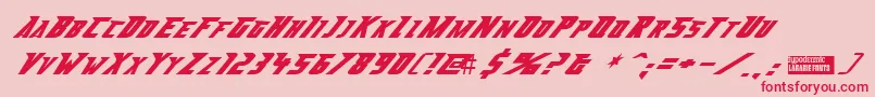 Abberanc Font – Red Fonts on Pink Background