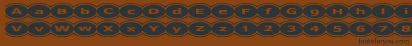 D3Mochism Font – Black Fonts on Brown Background