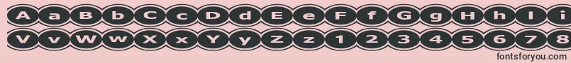 D3Mochism Font – Black Fonts on Pink Background