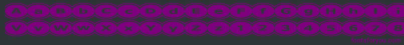 D3Mochism-Schriftart – Violette Schriften auf schwarzem Hintergrund