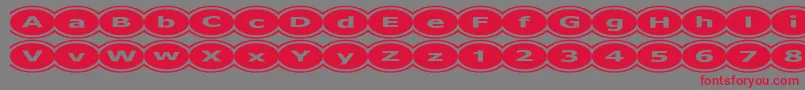 D3Mochism Font – Red Fonts on Gray Background