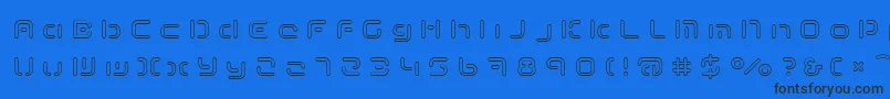 Шрифт TermRegddd – чёрные шрифты на синем фоне
