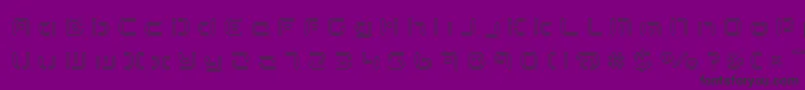 Шрифт TermRegddd – чёрные шрифты на фиолетовом фоне