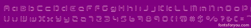 TermRegddd Font – Pink Fonts on Purple Background