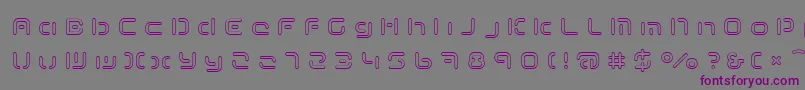 TermRegddd Font – Purple Fonts on Gray Background
