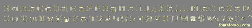 Шрифт TermRegddd – жёлтые шрифты на сером фоне