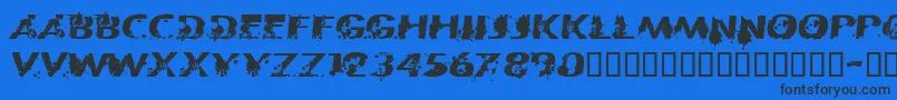 CfpatriotesRegular Font – Black Fonts on Blue Background