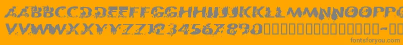 fuente CfpatriotesRegular – Fuentes Grises Sobre Fondo Naranja