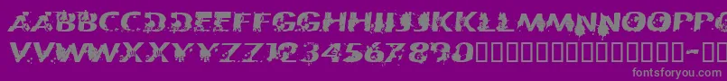 CfpatriotesRegular Font – Gray Fonts on Purple Background