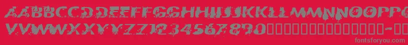 CfpatriotesRegular-Schriftart – Graue Schriften auf rotem Hintergrund