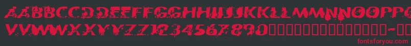 CfpatriotesRegular Font – Red Fonts on Black Background